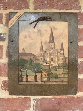 Vintage-Style New Orleans St. Vincent Cathedral  Slate Wall Art